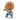 The Thing Cosbi bobble-head figure in a fighting pose with raised rocky fists