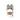 Front view of Hakongee gray cat plush holding a giant white cup embroidered No Coffee No Workee