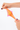 Orange and pink translucent PolySquish pulled wide between two hands