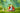Cinderella D-Baby figure seated inside a green-and-orange pumpkin swing in a garden