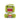 Green sitting Domo-Kun vinyl figure holding a ramen cup