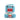 Blue sitting Domo-Kun vinyl figure holding a ramen cup