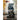 Batman Cosbi figure in a gray suit posed on a connectible black puzzle base