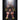 Full front view of the pink, black, and gold Azukibar Robot in Robot Mode