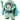 Front view of Banpresto Gundam 45th Hatsune Miku Zaku kigurumi figure on a white background