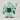 Rear view of the Hatsune Miku Zaku kigurumi figure showing its backpack, teal twin-tails, and leek