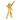 Capricorn Shura model posed with a long translucent golden attack effect part