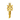 Front view of assembled Capricorn Shura model in gold armor and horned headpiece