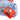 Red Charlie Brown In Clouds mini tote charm clipped to a light blue Peanuts bag