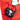 Black chase mini tote charm showing Snoopy hugging Woodstock clipped to a red Peanuts bag