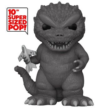 Funko Jumbo Pop! Godzilla (1954) #1666 gray vinyl figure holding an airplane