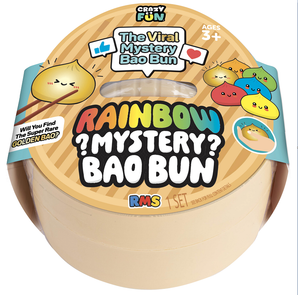 RMS Crazy Fun Mystery Bao Bun Squishy - Rare Rainbow Chase