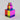CMY Cubes stacked as a colorful tower on a light studio background
