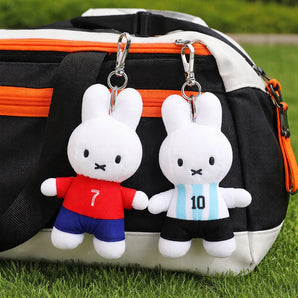 Miffy Soccer World Cup Limited Edition 5-Inch Plush Bag Charm